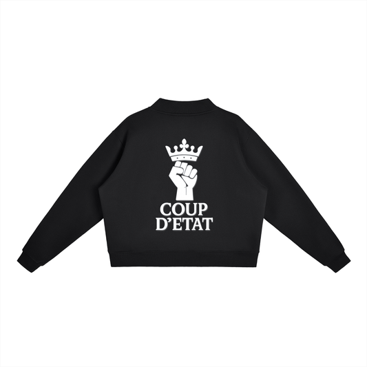 Essential Fleece Mock-Neck Crew Sweatshirt