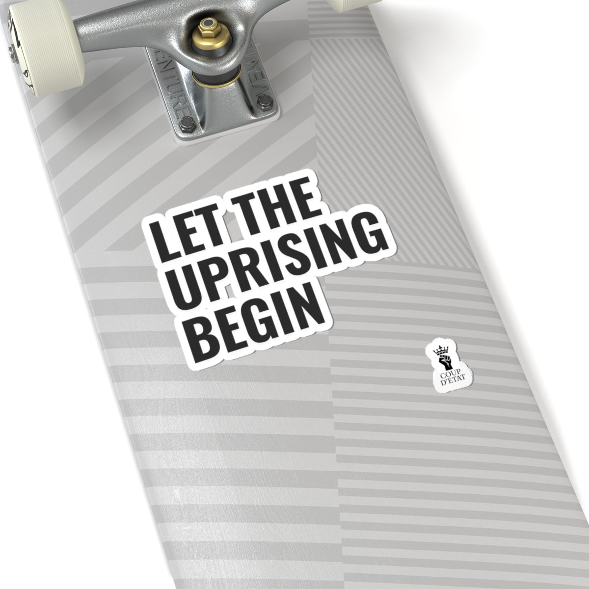 Let The Uprising Begin Sticker - Political Slogan Kiss-Cut Sticker