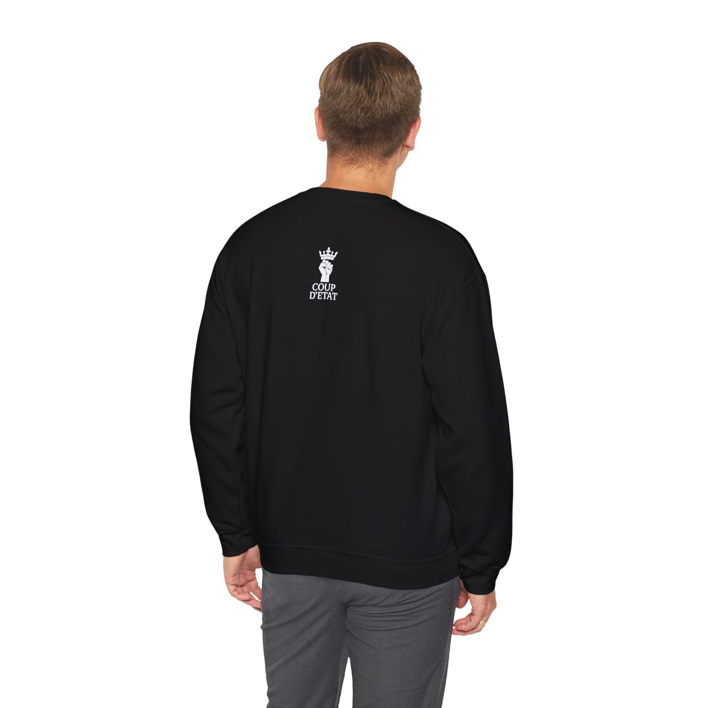 Gods Among Mortals Crewneck Sweatshirt – Bold Text Graphic Pullover