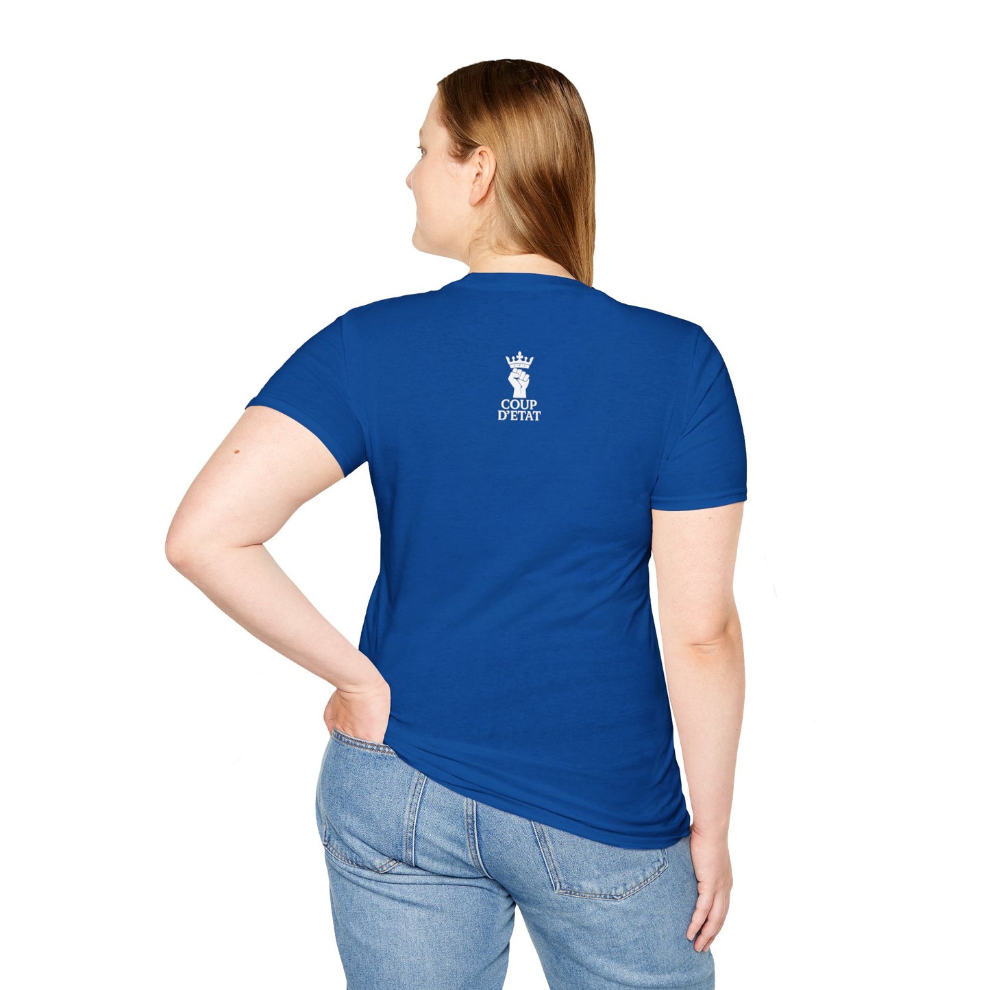 Rage & Revolution T-Shirt — Bold Political Slogan Tee with Coup d'Etat Back Accent