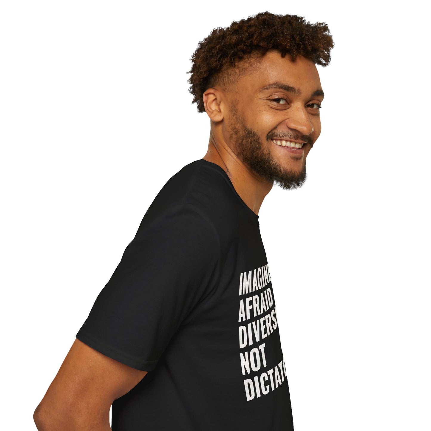 Statement T-Shirt — “Imagine Being Afraid of Diversity but Not Dictatorship” Political Slogan Tee