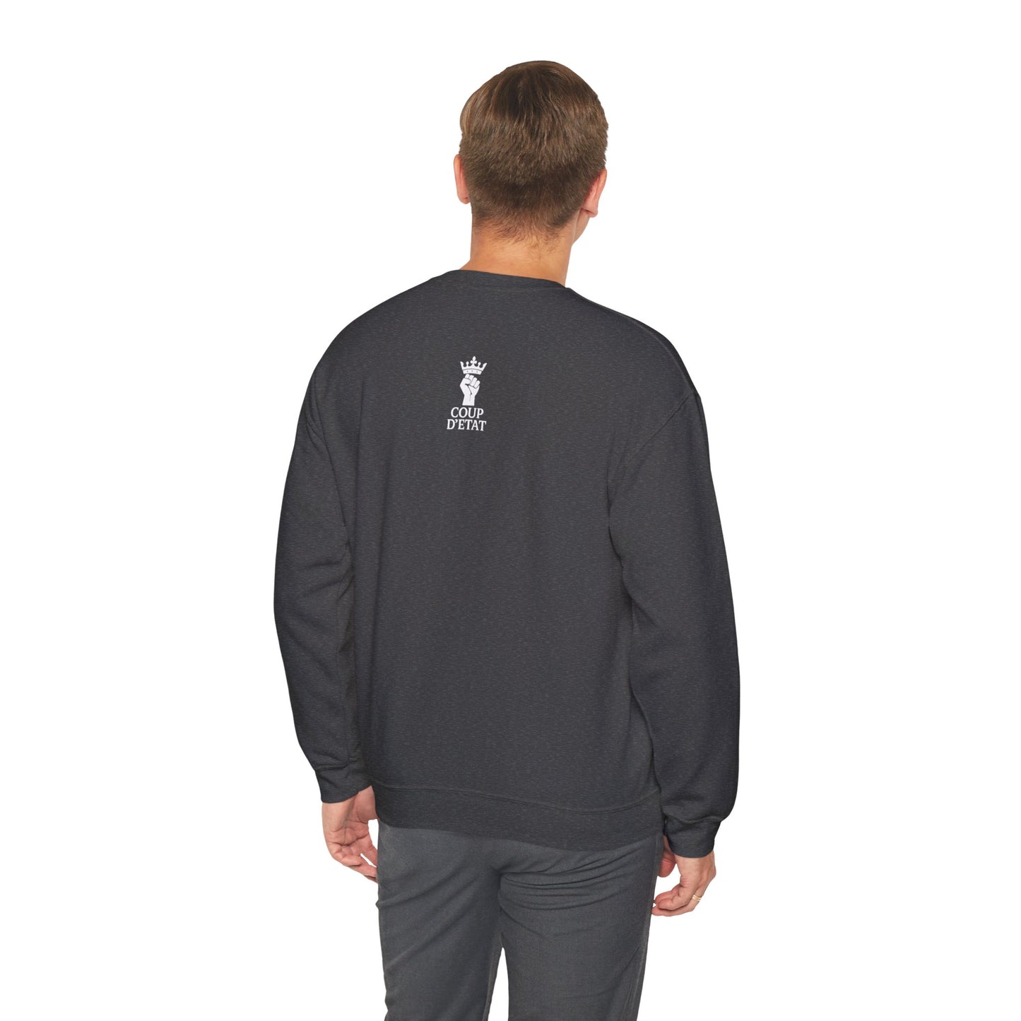 Crewneck Sweatshirt — “Walking With The Confidence Of A Mediocre White Man” Statement Pullover