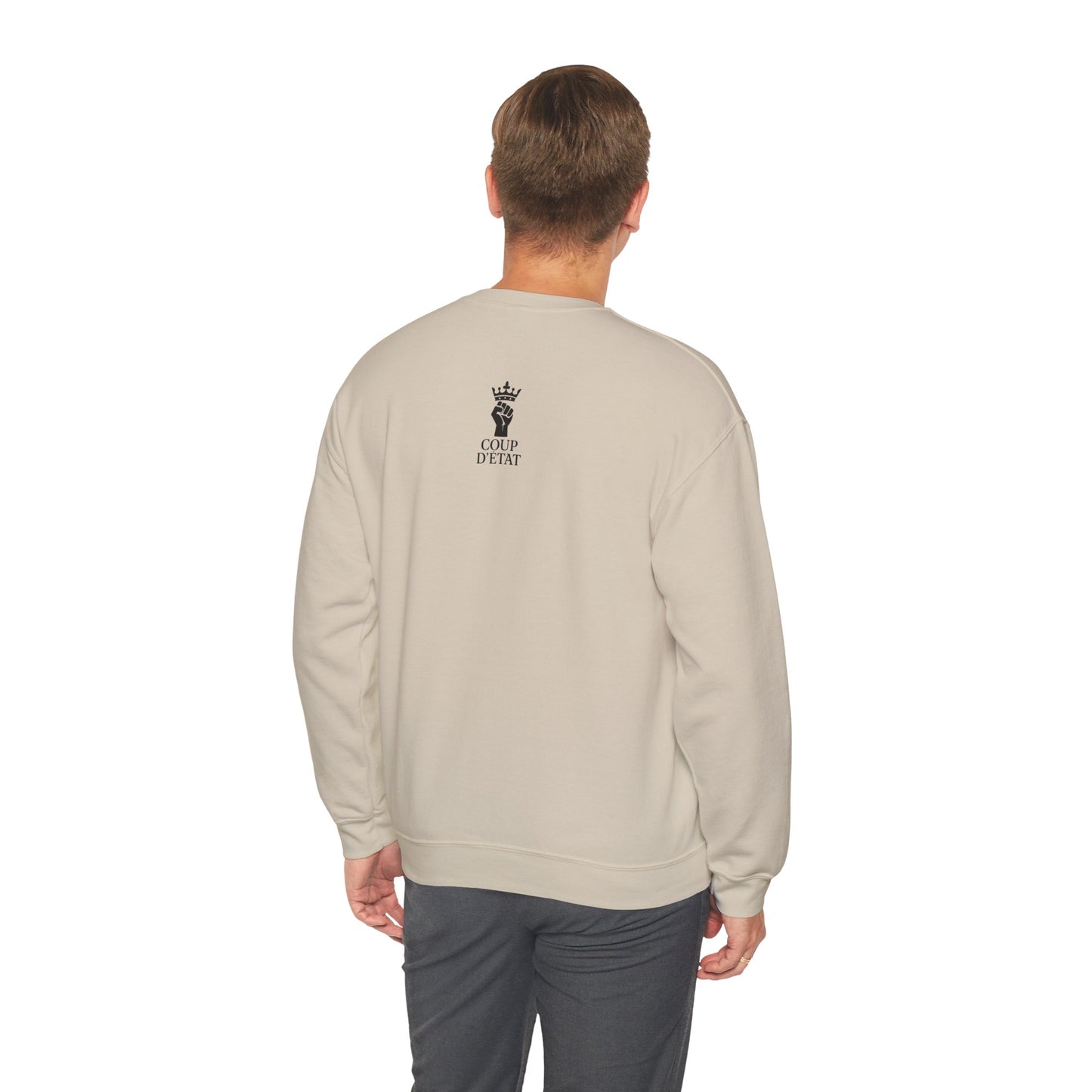Gods Among Mortals Crewneck Sweatshirt – Bold Text Graphic Pullover