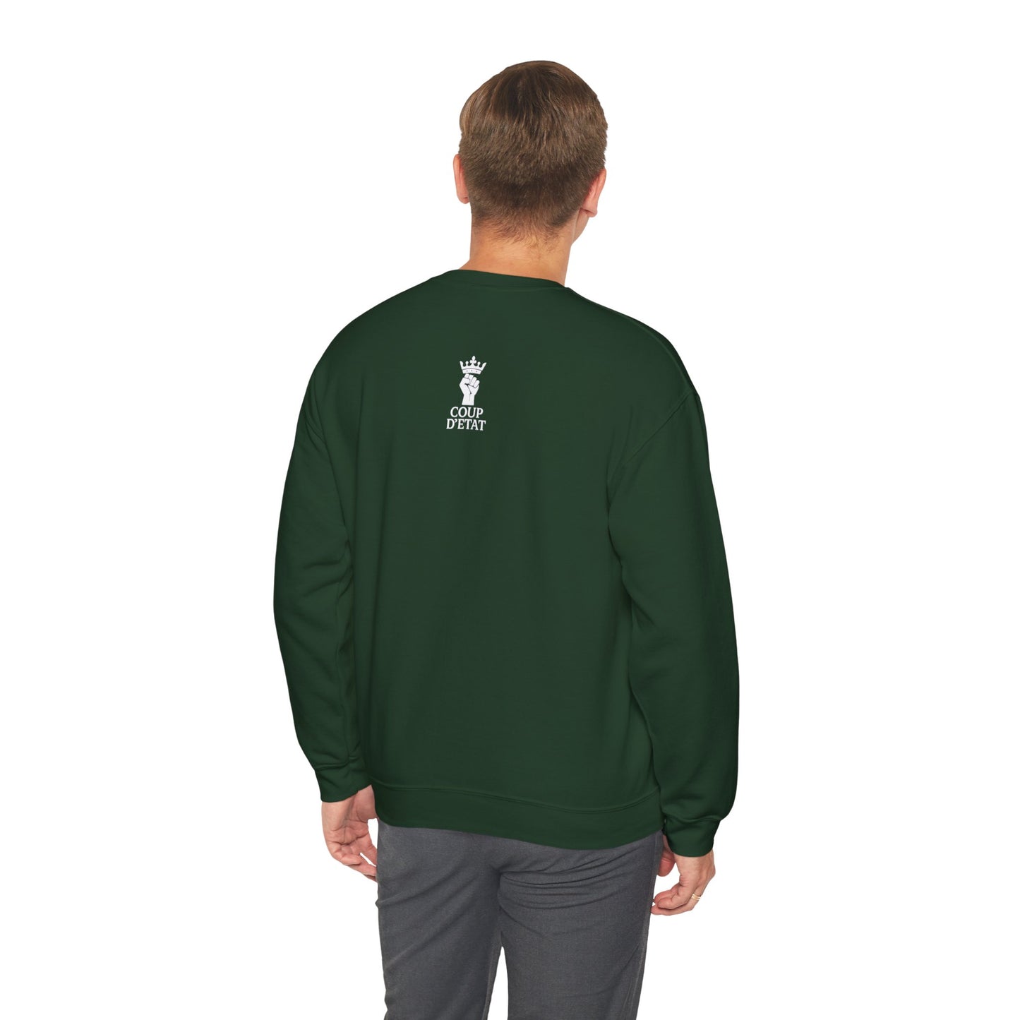Crewneck Sweatshirt — “Walking With The Confidence Of A Mediocre White Man” Statement Pullover
