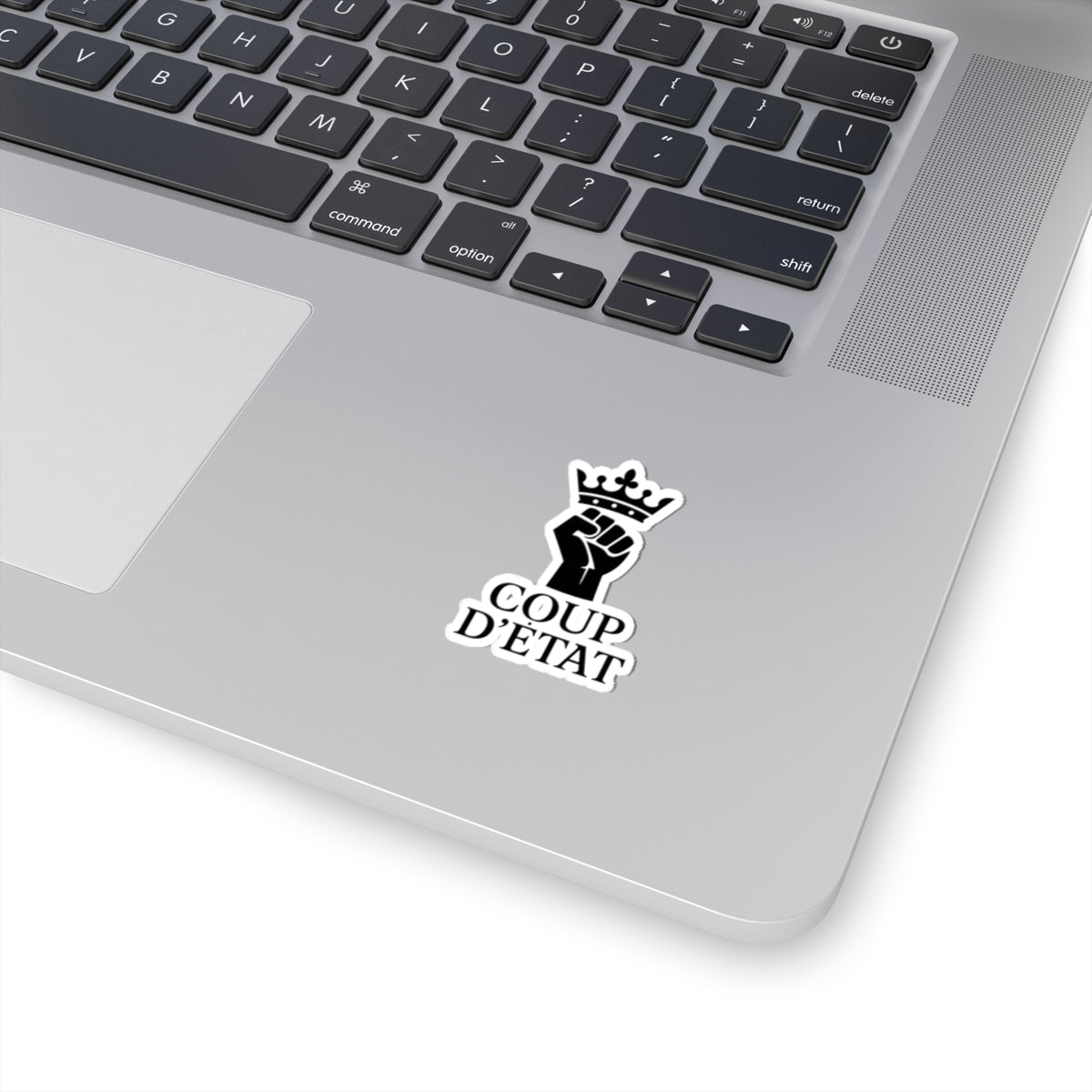Coup D'État Fist & Crown Kiss-Cut Sticker