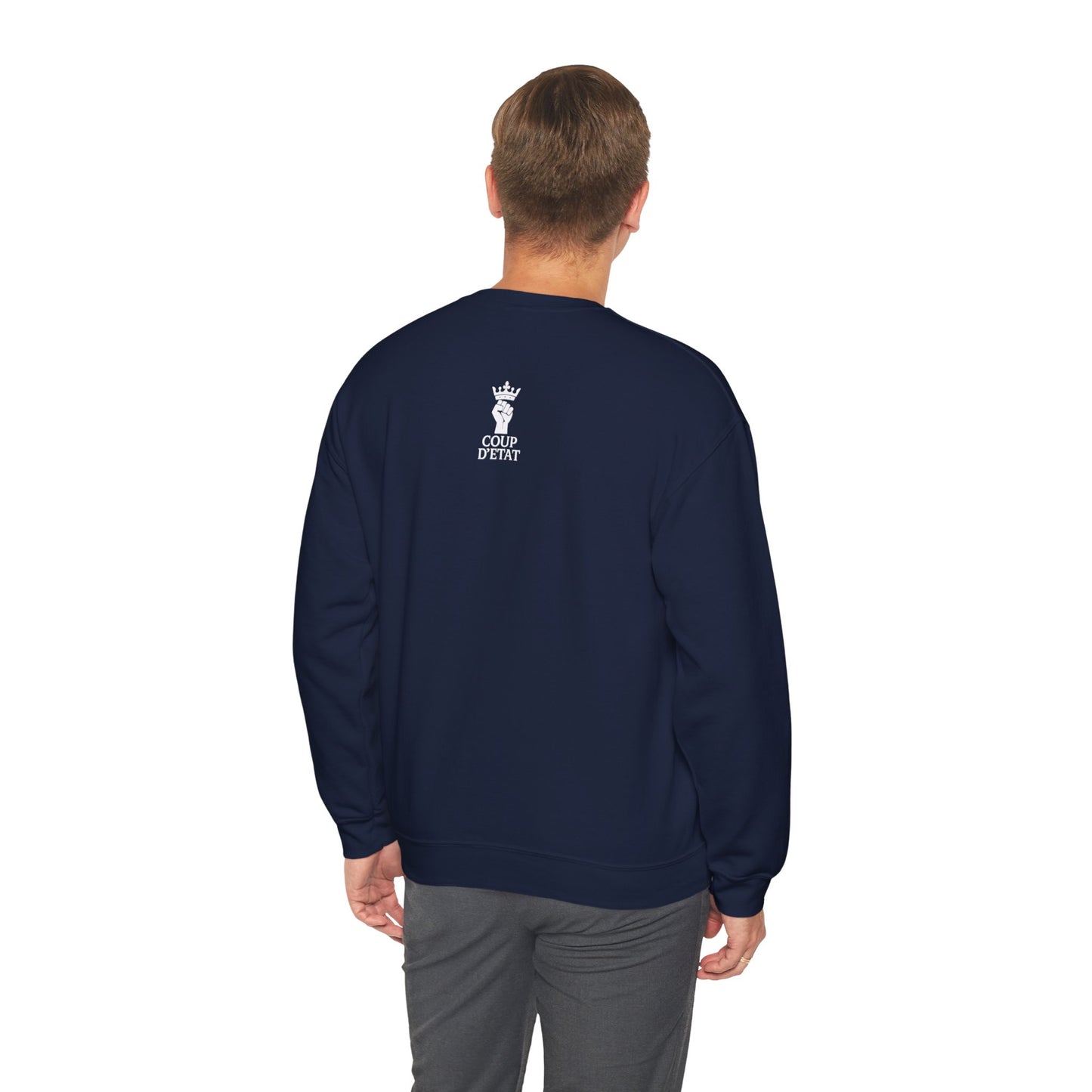 Crewneck Sweatshirt — “Walking With The Confidence Of A Mediocre White Man” Statement Pullover