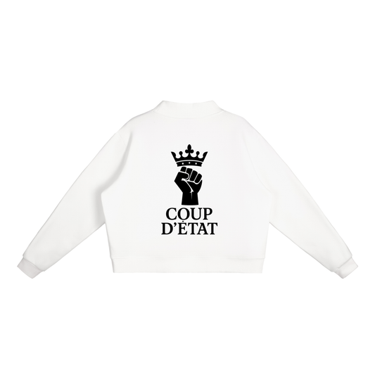 Essential Fleece Mock-Neck Crew Sweatshirt